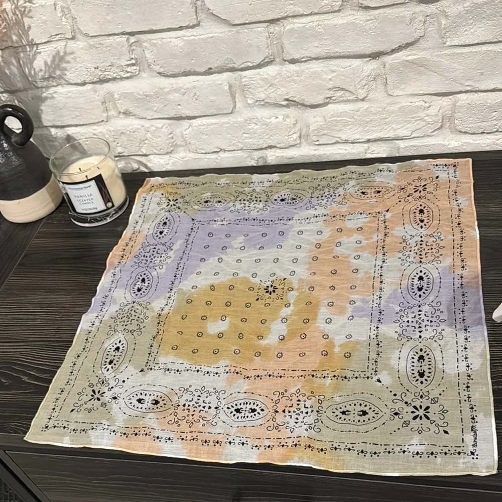 Madewell tie-dye organic cotton bandanna, scarf. - Picture 1 of 1